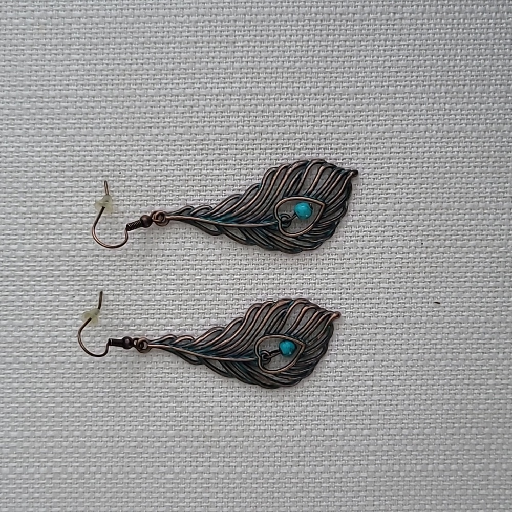 Bronze Turquise Earrings